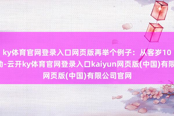 ky体育官网登录入口网页版再举个例子：从客岁10月7日启动-云开ky体育官网登录入口kaiyun网页版(中国)有限公司官网