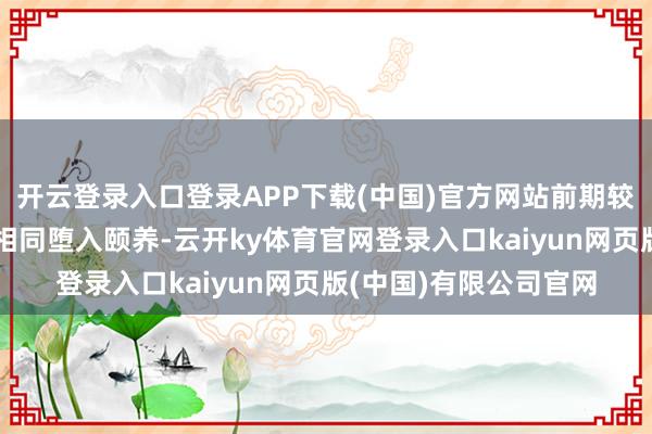 开云登录入口登录APP下载(中国)官方网站前期较为强势的大耗尽处所相同堕入颐养-云开ky体育官网登录入口kaiyun网页版(中国)有限公司官网